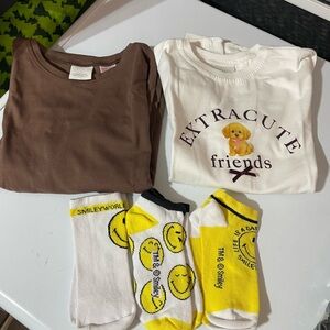 Zara Kids set of 2 long sleeve tshirts